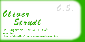 oliver strudl business card