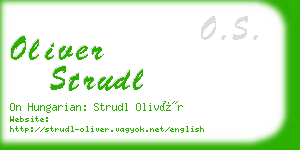 oliver strudl business card